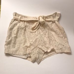 Mimi Chica High Waisted Lace Shorts